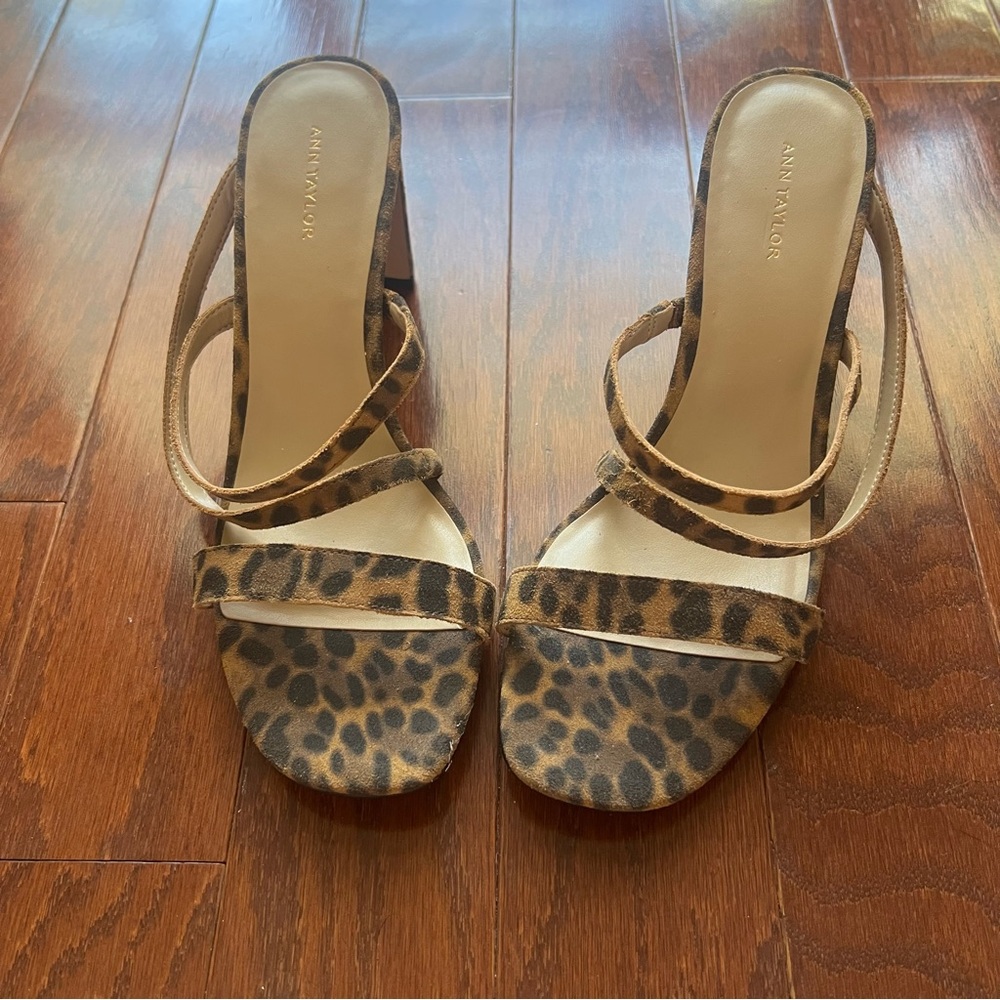 Ann Taylor Brown Leopard Heels